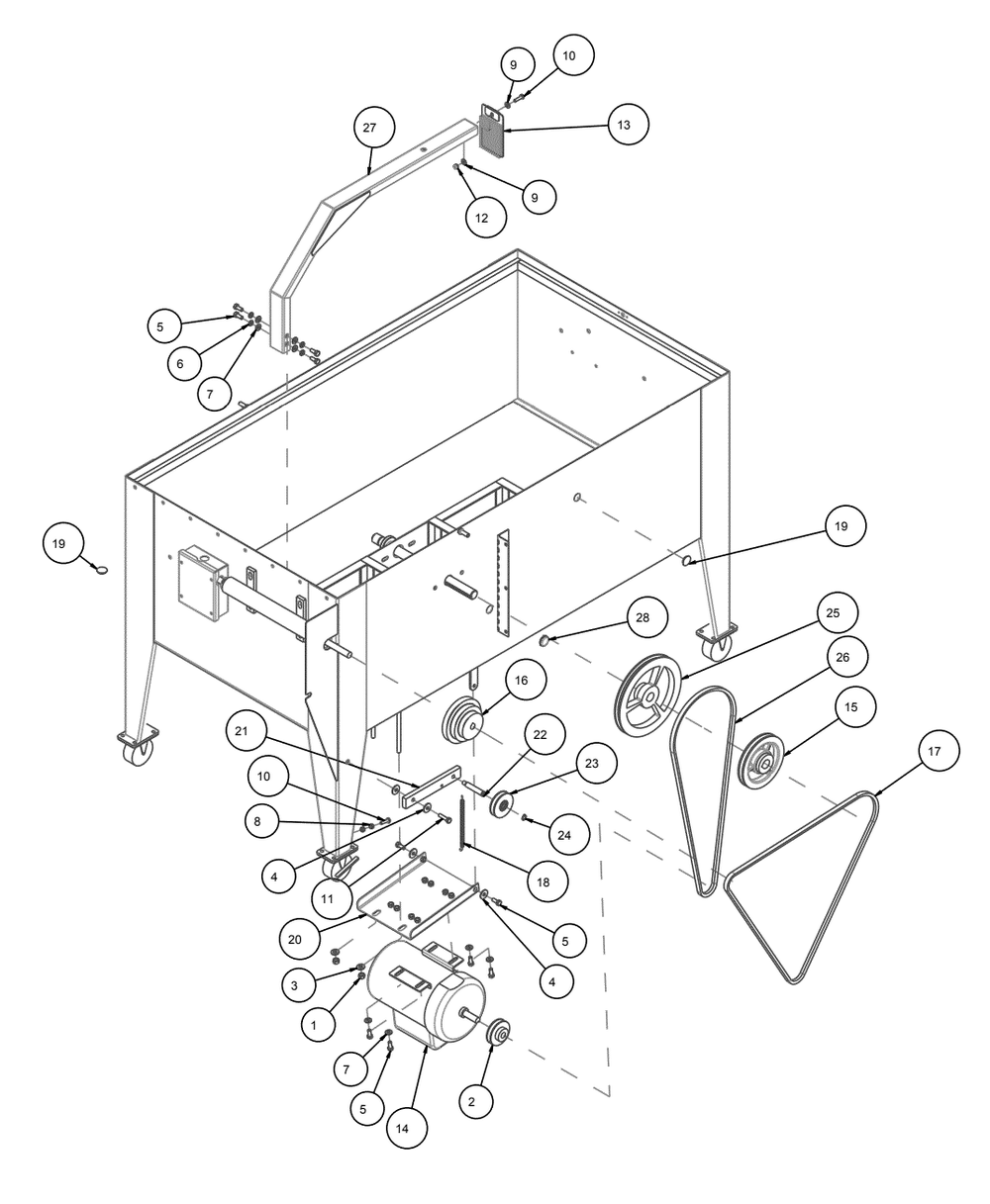 Section 02 Diagram and Parts List for HP18-24 8302024 MK Diamond Tile Saw